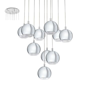 Függőlámpa CONESSA 95914 10x3,3W/LED 2400LM a Eglo-tól