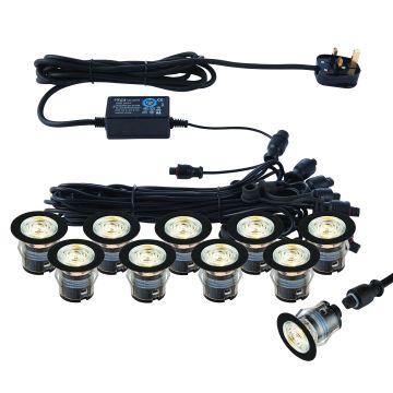 Kerti lámpa IKONPRO 99765 3000K|4000K 10x0.75W/SMD 4014 IP67 a Endon-tól