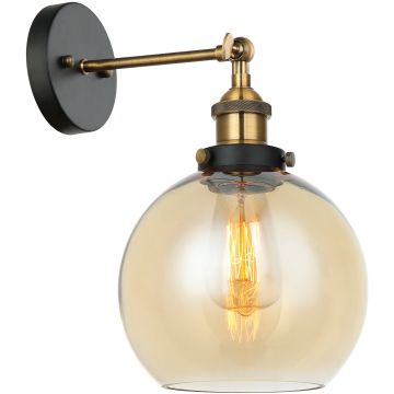 Fali lámpa CARDENA MBM-4330-1-GD+AMB 1x40W/E27 IP20 a Italux-tól