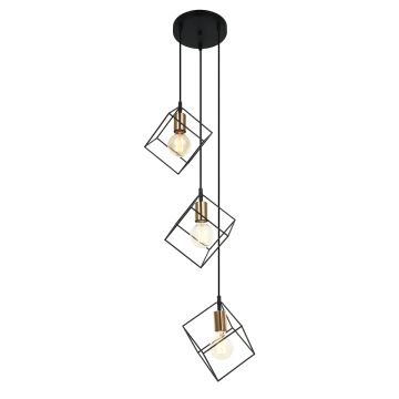 Függőlámpa MORESTEL MDM-4244/3 BK+BRO 3x40W/E27 a Italux-tól