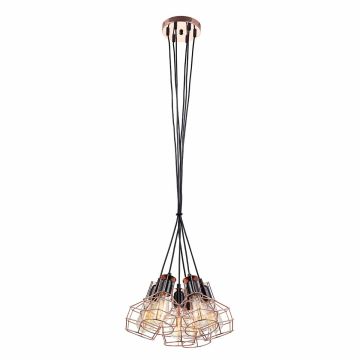 Függőlámpa PERIFO MDM-2272/6 BK+COP 6x60W/E27 IP20 a Italux-tól