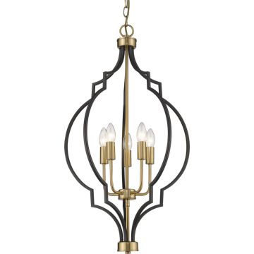 Csillár NASHVILLE P05186BK AU 4x40W/E14 IP20 a Cosmolight-tól