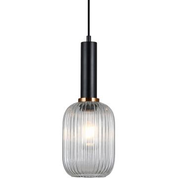 Függőlámpa ANTIOLA PND-5588-1M-BK+CL 1x40W/E27 IP20 a Italux-tól