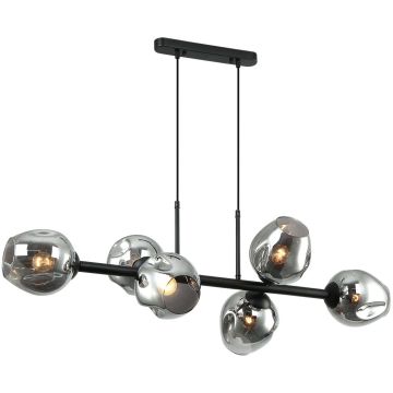 Függőlámpa BORGO PND-30843-6 BK+SG 6x40W/E27 IP20 a Italux-tól
