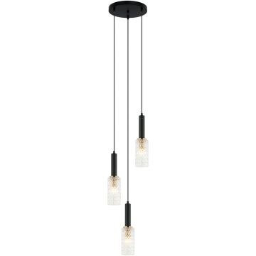 Függőlámpa PEROLA PND-43363-3 BK+BR 3x40W/E14 IP20 a Italux-tól