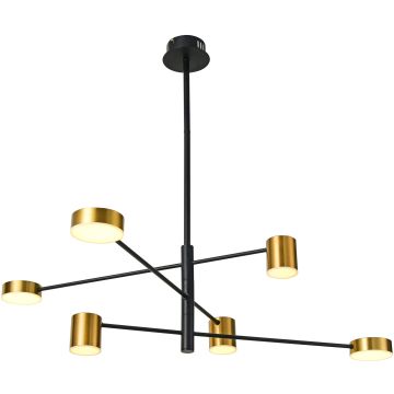 Csillár REMDAL PND-16374-6 BK+GD 3000K 6x30W/LED 847LM IP20 a Italux-tól