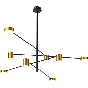 Csillár REMDAL PND-16374-8 BK+GD 3000K 8x35,5W/LED 653LM IP20 a Italux-tól