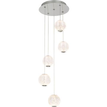 Függőlámpa ROSARIO PND-12220121-5A-CR 3200K 5x21W/LED 1400LM IP20 a Italux-tól
