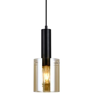 Függőlámpa SARDO PND-5581-1-BK+AMB 1x40W/E27 IP20 a Italux-tól