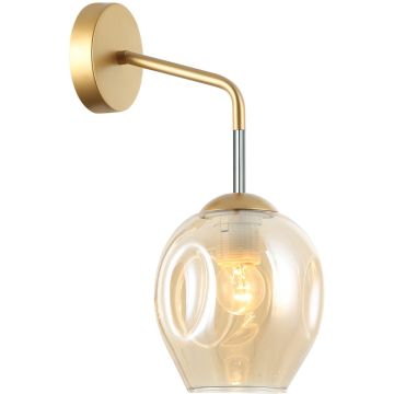 Fali lámpa BORGO WL-30843-1 GD+AMB 1x40W/E27 IP20 a Italux-tól