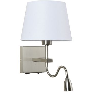 Fali lámpa NORTE WL-1122-2-BL-SN-RO-WH 3000K 2x60W, 3W/E27, LED 350LM IP20 a Italux-tól