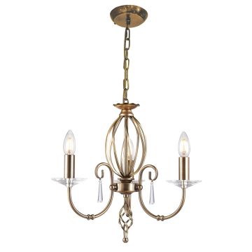 Csillár AEGEAN AG3-AGED-BRASS 3x60W/E14 a Elstead Lighting-tól