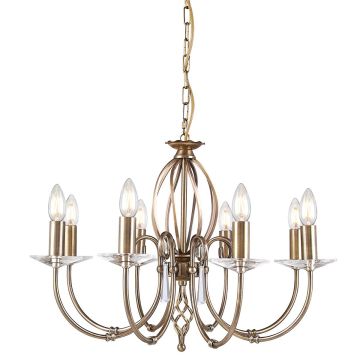 Csillár AEGEAN AG8-AGED-BRASS 8x60W/E14 a Elstead Lighting-tól