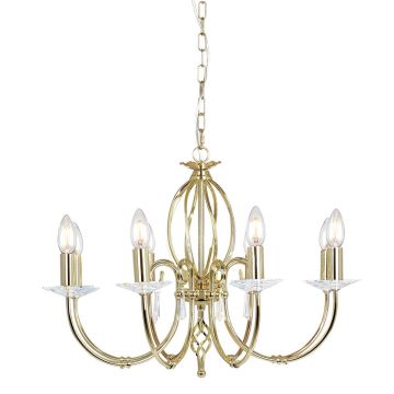 Csillár AEGEAN AG8-POL-BRASS 8x60W/E14 a Elstead Lighting-tól