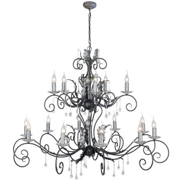 Csillár AMARILLI AML15-BLK-SILVER 15x60W/E14 a Elstead Lighting-tól