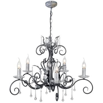 Csillár AMARILLI AML5-BLK-SILVER 5x60W/E14 a Elstead Lighting-tól