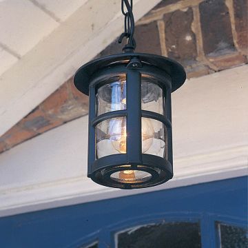 Függőlámpa HEREFORD BL21B-BLACK 1x60W/E27 IP43 a Elstead Lighting-tól
