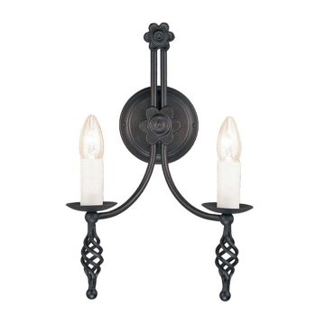 Fali lámpa BELFRY BY2-BLACK 2x60W/E14 a Elstead Lighting-tól