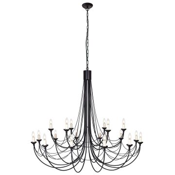 Csillár CARISBROOKE CB18-BLACK 18x60W/E14 a Elstead Lighting-tól