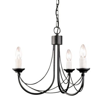 Csillár CARISBROOKE CB3-BLACK 3x60W/E14 a Elstead Lighting-tól