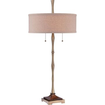 Asztali lámpa HICKMAN QZS-CKHM1879T 2x60W/E27 a Quoizel-tól