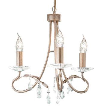 Csillár CHRISTINA CRT3-SILVER-GOLD 3x60W/E14 a Elstead Lighting-tól