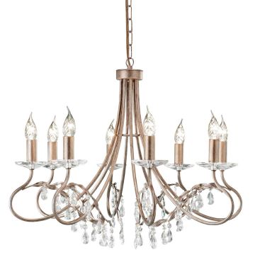 Csillár CHRISTINA CRT8-SILVER-GOLD 8x60W/E14 a Elstead Lighting-tól