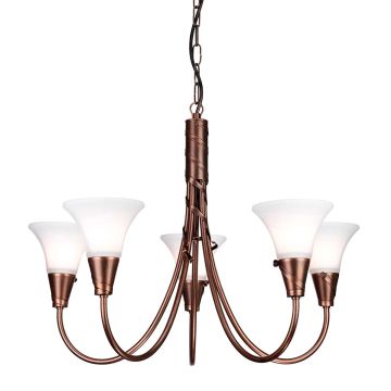 Csillár EMILY EM5-COPPER 5x60W/E14 a Elstead Lighting-tól