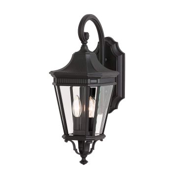 Fali lámpa COTSWOLD LANE FE-COTSLN2-M-BK 2x60W/E14 IP44 a Feiss-tól