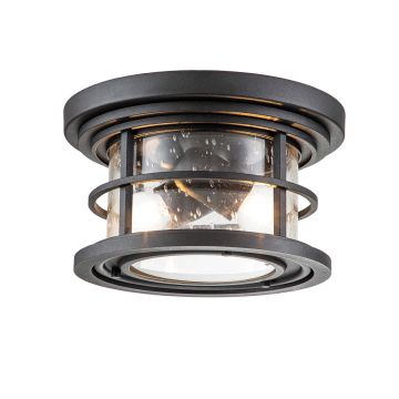 Süllyesztett mennyezeti lámpa Lighthouse FE-LIGHTHOUSE-F-BLK 2x40W/E27 IP44 a Feiss-tól