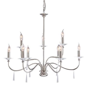 Csillár FINSBURY PARK FP9-POL-NICKEL 9x60W/E14 a Elstead Lighting-tól