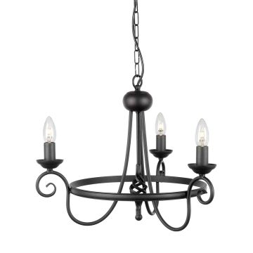 Csillár HARLECH HR3A-BLACK 3x60W/E14 a Elstead Lighting-tól