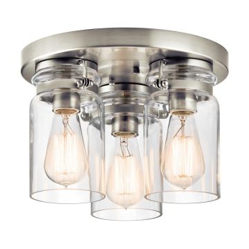 Süllyesztett mennyezeti lámpa BRINLEY KL-BRINLEY-F-NI 3x60W/E27 a Kichler-tól