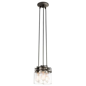 Függőlámpa BRINLEY KL-BRINLEY3-OZ 3x60W/E27 a Kichler-tól