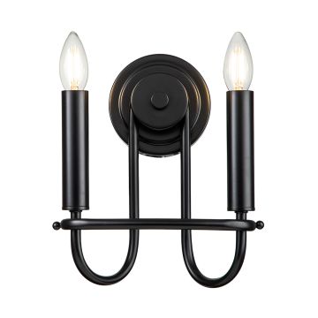 Fali lámpa Capitol Hill KL-CAPITOL-HILL2-BLK 2x40 W/E14 a Kichler-tól