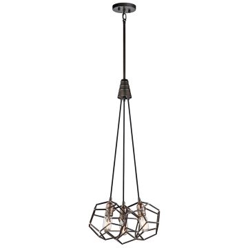Függőlámpa ROCKLYN KL-ROCKLYN3-RS 3x60W/E27 a Kichler-tól