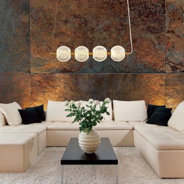 Függőlámpa Diamond LP-2202/4L GD 3000K|4000K|6000K 4x5W/LED IP20 a Light Prestige-tól