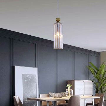 Függőlámpa Piega LP-939/1P amber 1x40W/E14 IP20 a Light Prestige-tól
