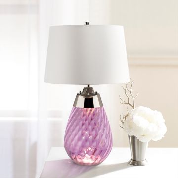 Asztali lámpa LENA LARGE LENA-TL-L-PLUM-OWSS 1X7W/GU10+1x60W/E27 a Elstead Lighting-tól