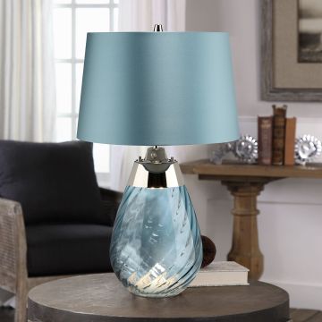 Asztali lámpa LENA SMALL LENA-TL-S-BLUE 1X7W/GU10+1x60W/E27 a Elstead Lighting-tól