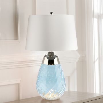 Asztali lámpa LENA SMALL LENA-TL-S-BLUE-OWSS 1X7W/GU10+1x60W/E27 a Elstead Lighting-tól