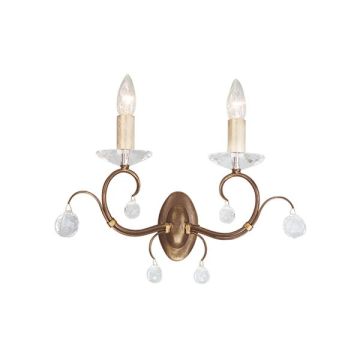 Fali lámpa LUNETTA LUN2-BRONZE 2x60W/E14 a Elstead Lighting-tól