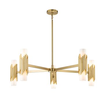 Csillár Marvele MARVELE10-AB-OPAL 40W 10x40W/E14 a Elstead Lighting-tól