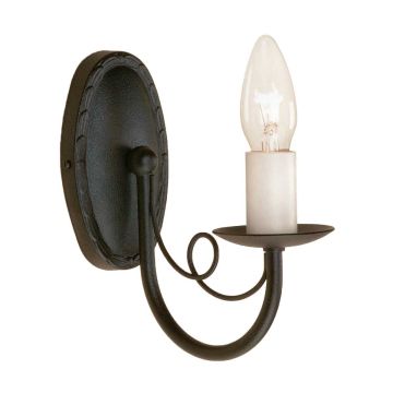 Fali lámpa MINSTER MN1-BLACK 1x60W/E14 a Elstead Lighting-tól