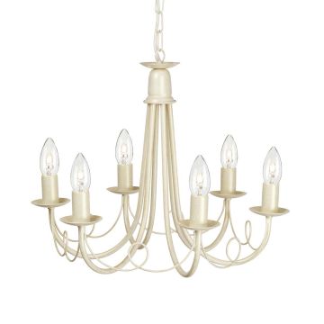 Csillár MINSTER MN6-IV-GOLD 6x60W/E14 a Elstead Lighting-tól