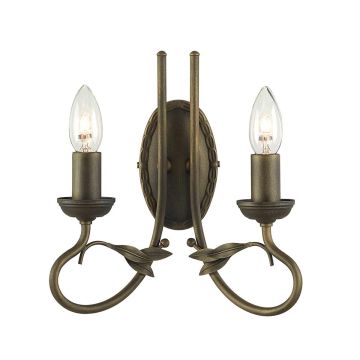 Fali lámpa OLIVIA OV2-BLK-GOLD 2x60W/E14 a Elstead Lighting-tól