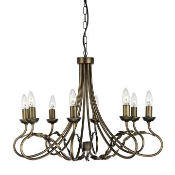 Csillár OLIVIA OV8-BLK-GOLD 8x60W/E14 a Elstead Lighting-tól