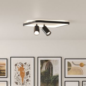 Spotlámpa Parma LP-0612/2C Square BK 3000K|4000K|6000K 2x50W/GU10 IP20 a Light Prestige-tól