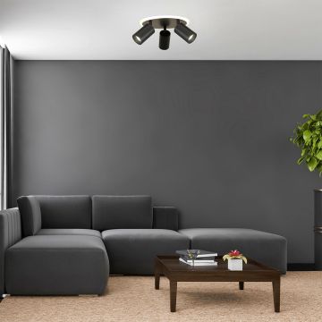 Spotlámpa Parma LP-0612/3C Round BK 3000K|4000K|6000K 3x50W/GU10 IP20 a Light Prestige-tól