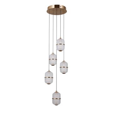 Függőlámpa Alani PND-34375-5-HBR 3000K 28W 5x28W/LED 2184lm a Italux-tól